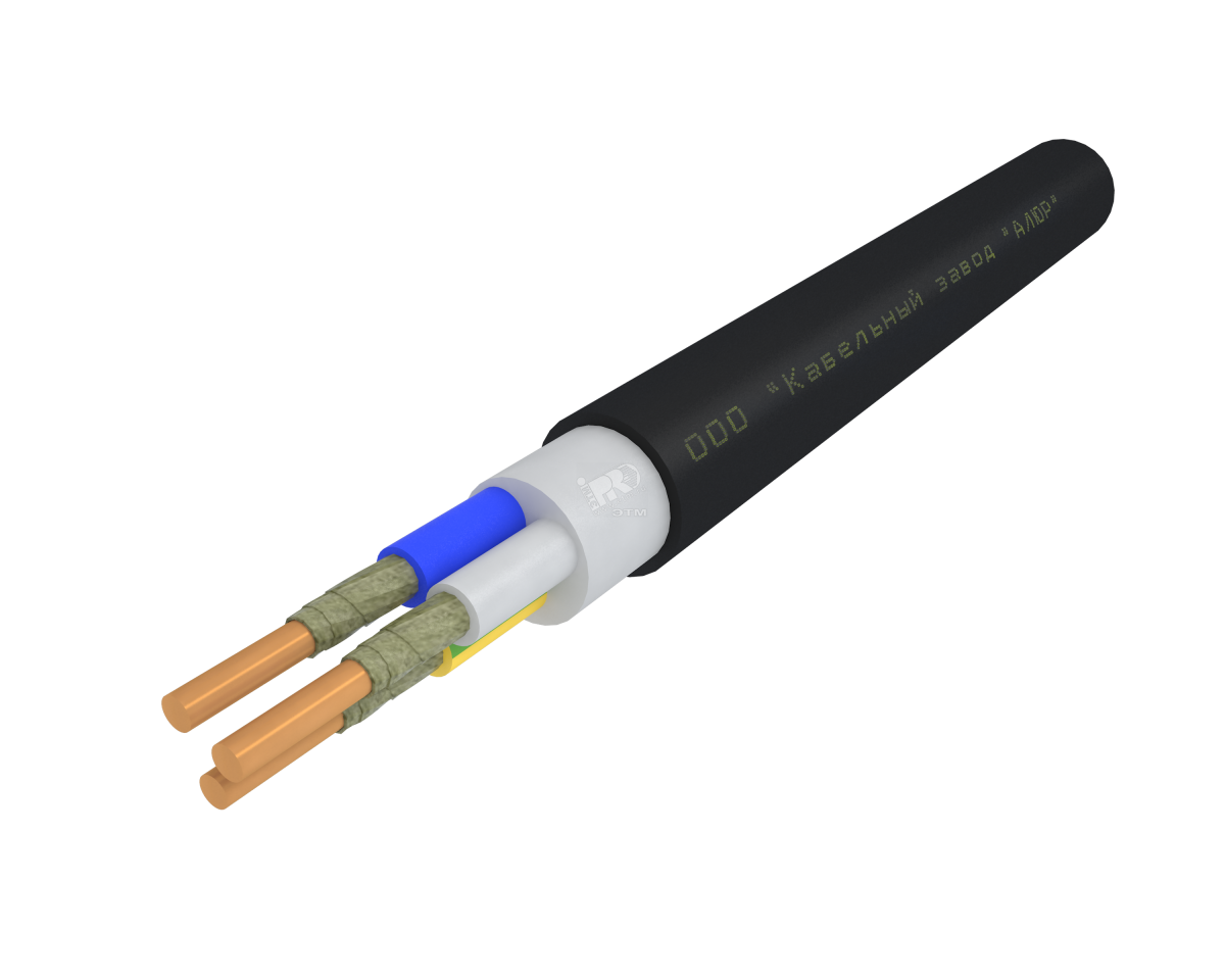 Кабель силовой ППГнг(А)-FRHF 3х6ок(N.PE)-0.66 однопроволочный (барабан)