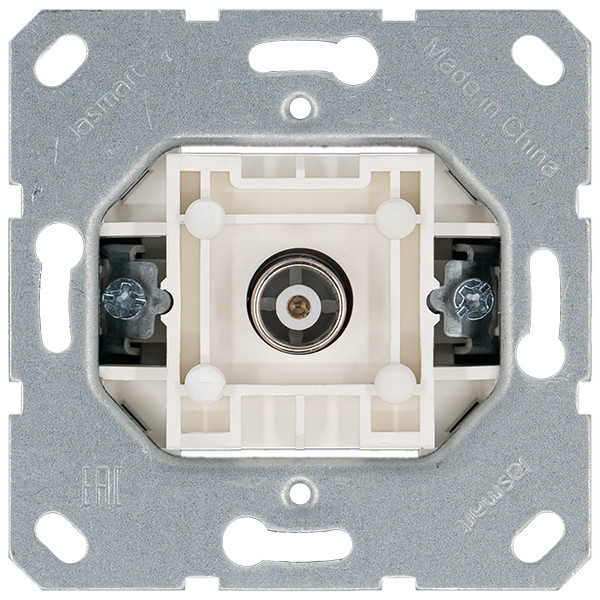Jasmart Розетка TV Φ9.5mm оконечная с накладкой, цвет Мокко
