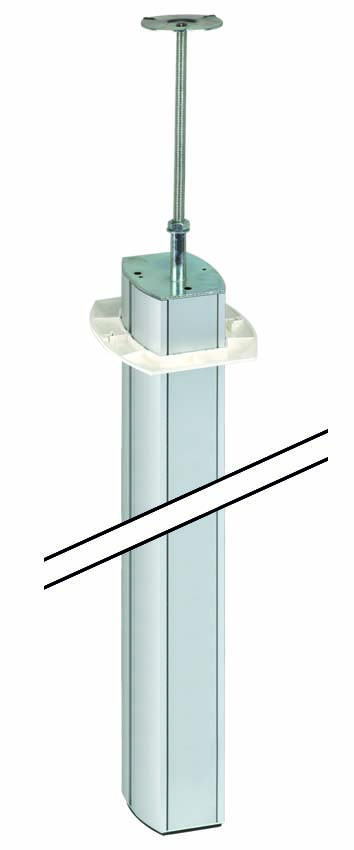 Simon Connect Алюминий Колонна 2-сторонняя, К45, с телескопическим упором, 110х80 мм, 3м