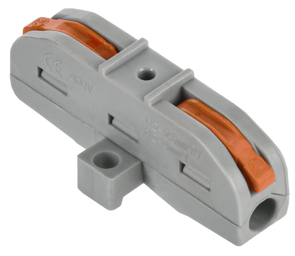 Строительно-монтажная клемма СМК 222-4111P проходная с площадкой (50шт/упак) IEK