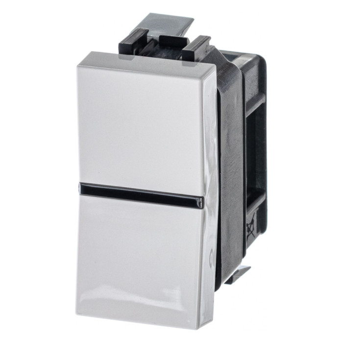 Выключатель одноклавишный ABB ZENIT, альпийский белый, 2CLA210200N1101