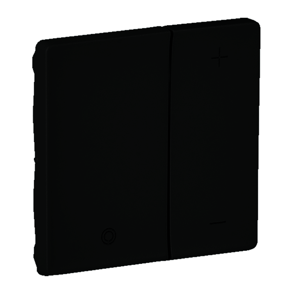 Legrand Valena LIFE Black. Лицевая панель для кнопочного светорегулятора. Антрацит.