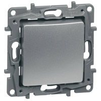 Выключатель/переключатель - Etika - 10 A - 250 В~ - алюминий