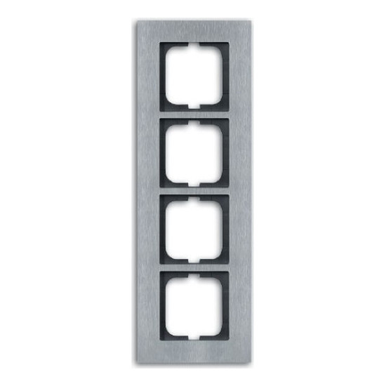 Рамка 4 поста ABB CARAT, стальной, 2CKA001754A4257