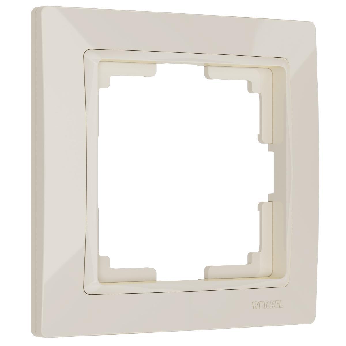 Рамка из поликарбоната на 1 пост Snabb Basic слоновая кость W0012003