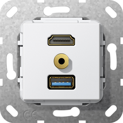 Gira Разъем HDMI,USB3.0A,M гнездо