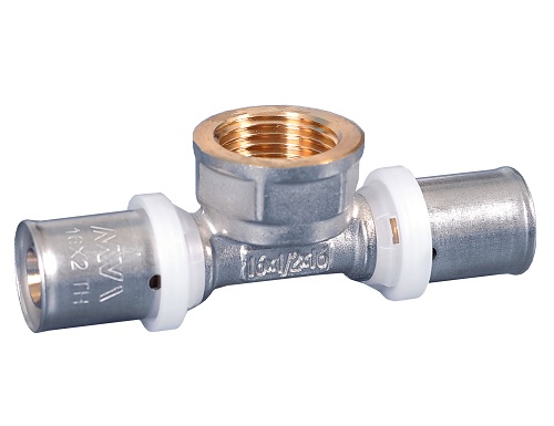 Тройник пресс 16 х 1/2 ВР