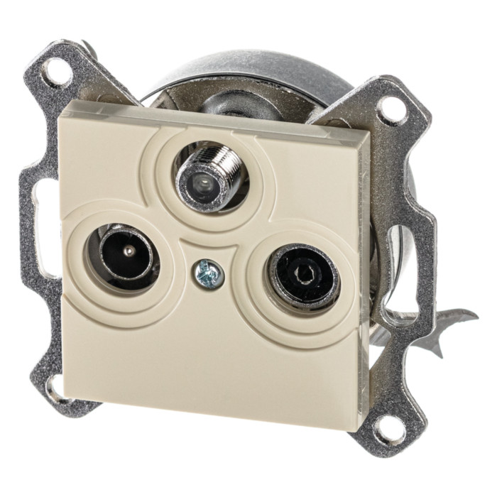 Розетка TV-FM-SAT ABB LEVIT, , слоновая кость, 2CHH083303A6017