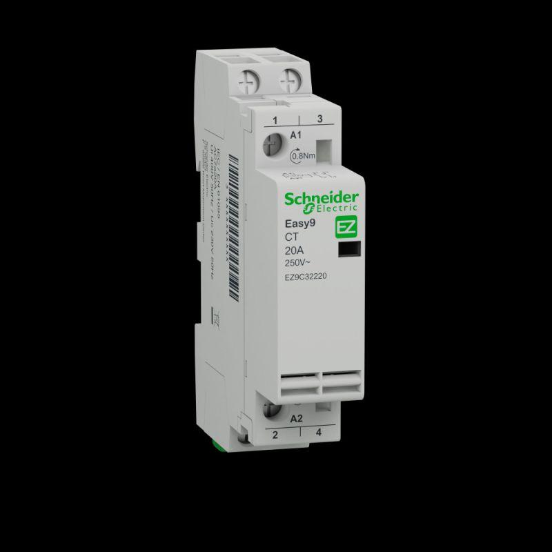 Контактор модульный Schneider Electric EASY9 CT 20А 2НО 230/250В AC 50Гц EZ9C32220