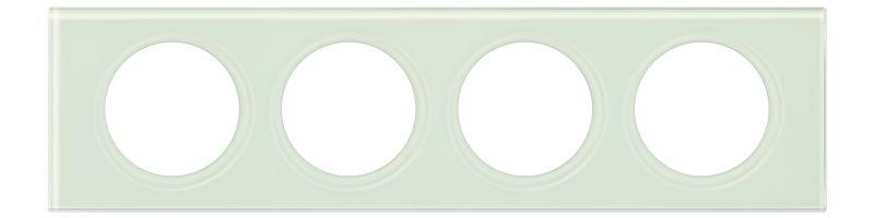 Рамка 4-м Celiane смальта бел. глина Leg 069314