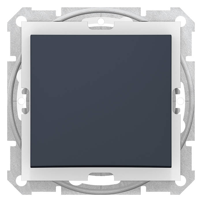 Выключатель одноклавишный Schneider Electric SEDNA, графит, SDN0100370