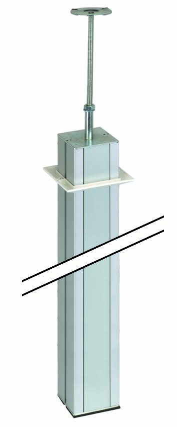 Simon Connect Алюминий Колонна 2-сторонняя, К45, с телескопическим упором, 80х80 мм, 3м