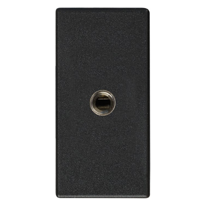 Розетка mini-jack Simon SIMON 27, скрытый монтаж, графит, 2701092-038