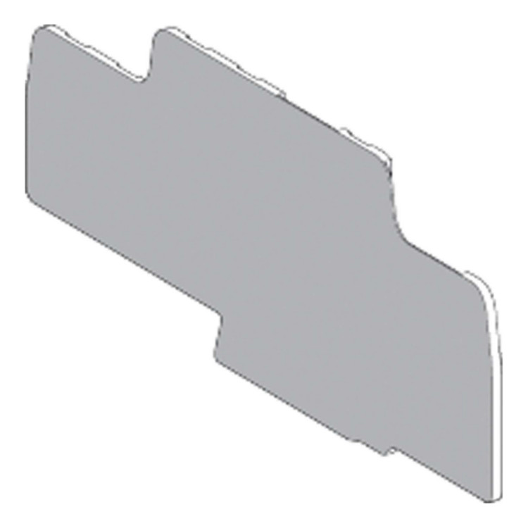 ТОРЦЕВАЯ КРЫШКА ПРОХОД 2,5ММ2 2ТЧК СЕРАЯ