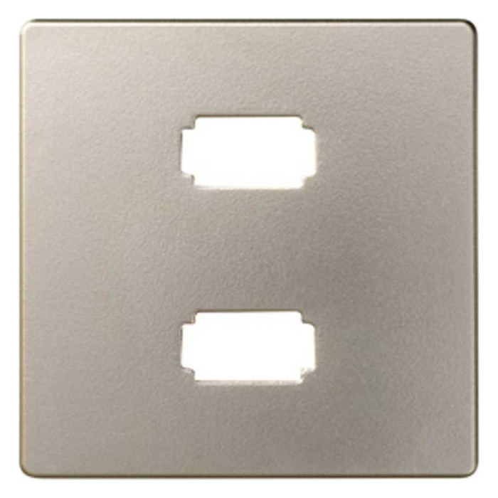 Накладка на розетку 2xUSB Simon SIMON 82, скрытый монтаж, шампань, 8201090-034