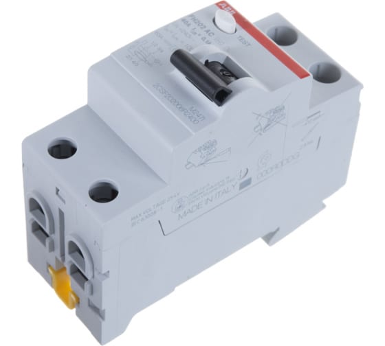 Выключатель дифференциального тока ABB FH202 2P 40A/0,1A