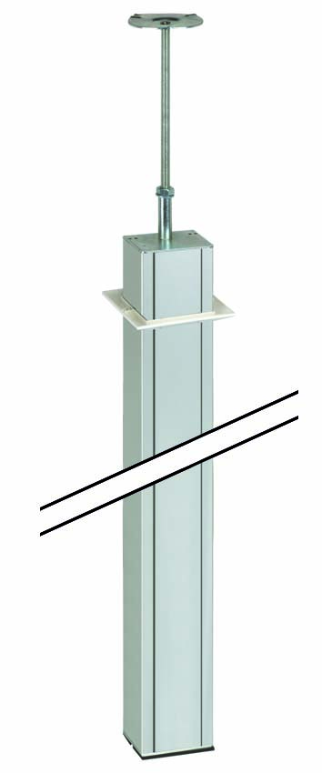 Simon Connect Алюминий Колонна 1-сторонняя, К45, с телескопическим упором, 70х60 мм, 3м