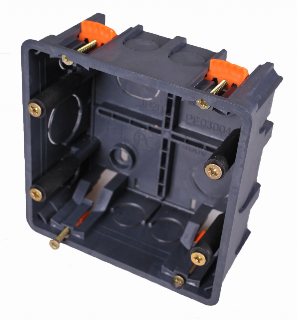 Коробка монтажная Plast Electro под ANAM 2-ая для полых стен 100х100х50 PE 030 043 