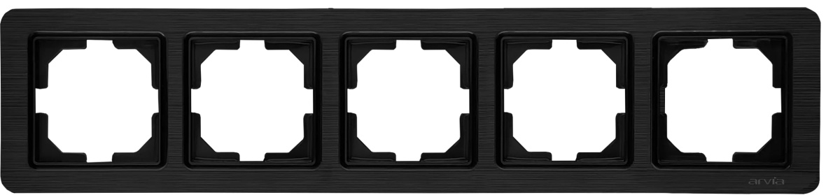 Рамка на 5 постов Arvia Electric Lavin черн 21 25 4000 025