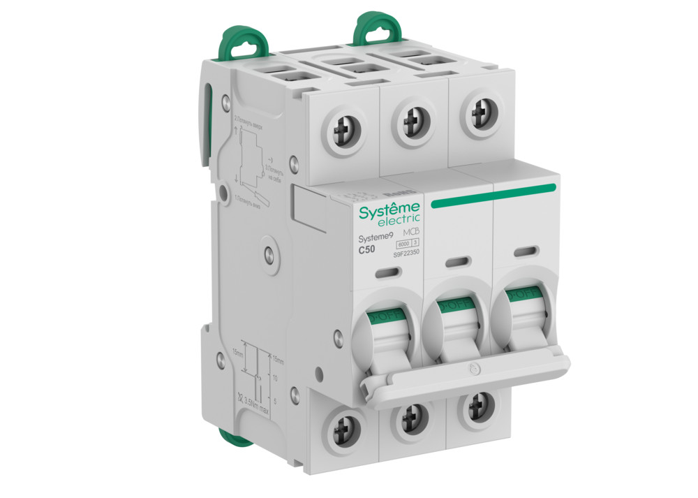 Systeme Electric Systeme9 Автоматический выключатель (АВ) C 50A 3P 6kA 400В