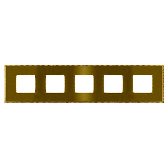 Рамка 5 постов FEDE BELLE EPOQUE, bright gold//bright gold, FD01435OBOB