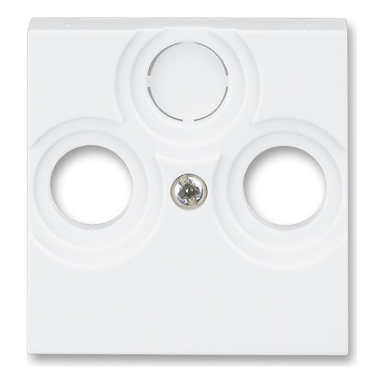 Накладка на розетку телевизионную ABB LEVIT, скрытый монтаж, белый, 2CHH080300A4003