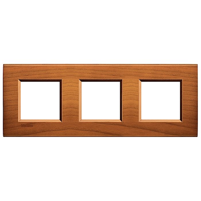 Рамка 3 поста BTicino LIVING LIGHT, американская вишня, LNA4802M3LCA
