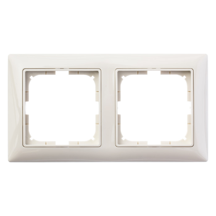Рамка 2 поста ABB BASIC55, слоновая кость, 2CKA001725A1485