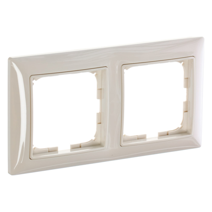 Рамка 2 поста ABB BASIC55, слоновая кость, 2CKA001725A1485