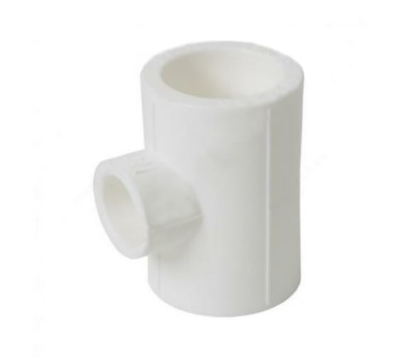 Тройник переходной 63 х 25 х 63 мм полипропиленовый PPR белый
