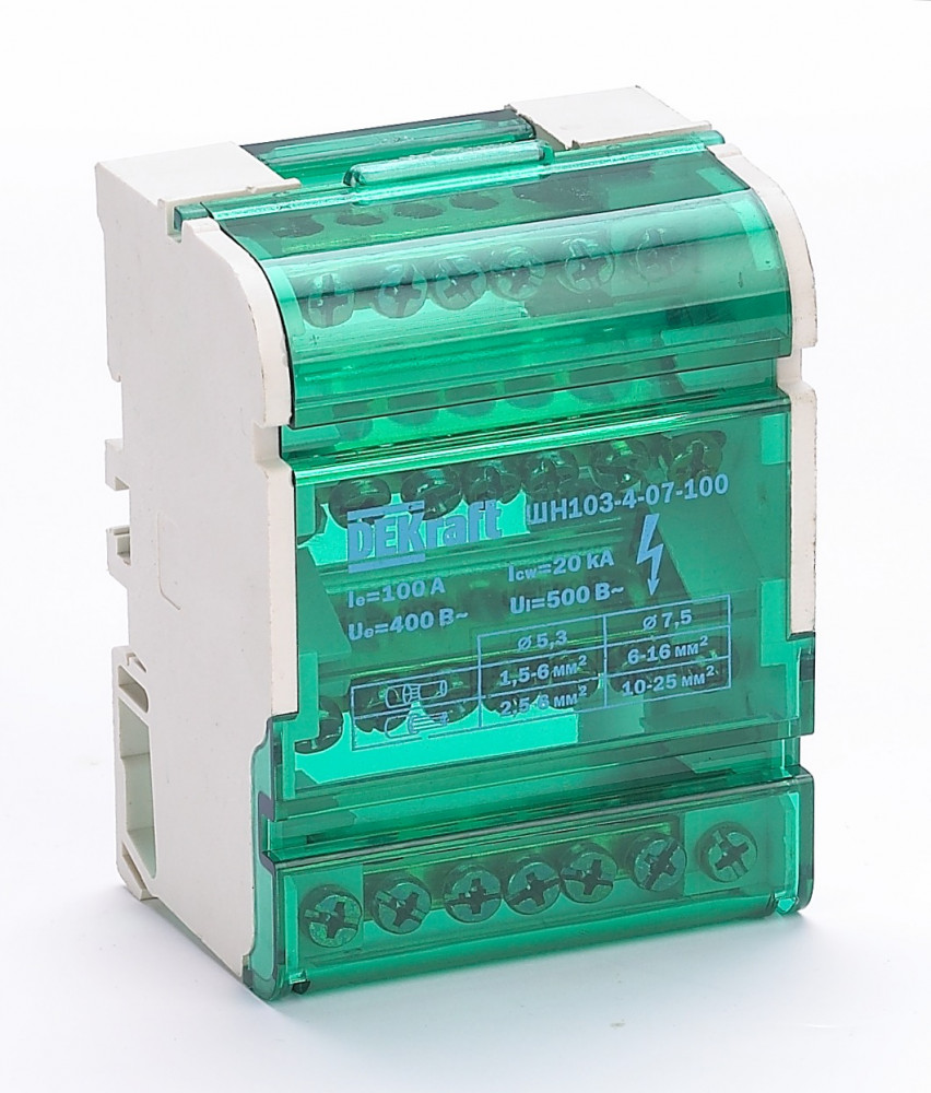 Кросс-модуль на DIN-рейку 4х7 групп 100А ШН-103