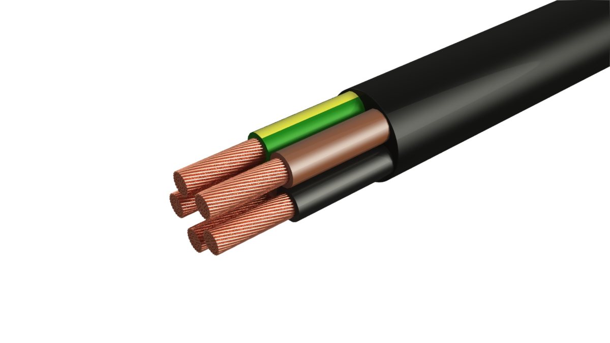 Провод ПВСнг(А)-LS 5х0.75  черный ТРТС