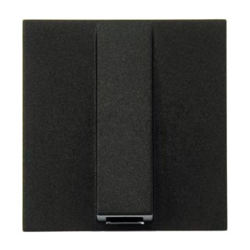 Вывод кабеля 2 модуля ABB ZENIT, скрытый монтаж, антрацит, 2CLA220700N1801