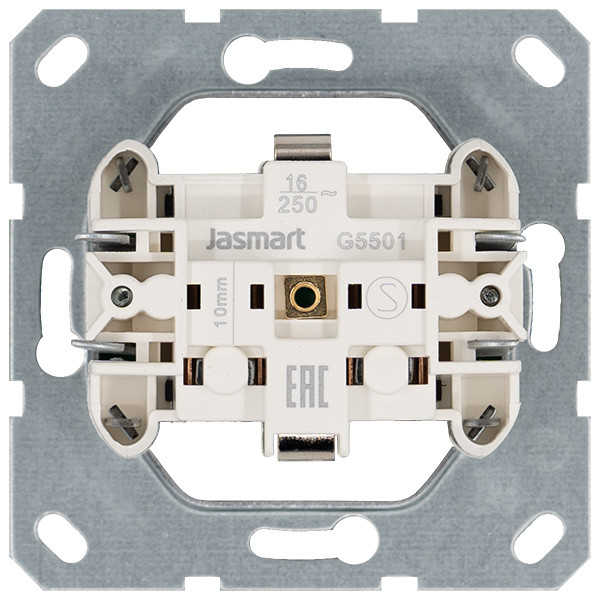 Jasmart Розетка SHUKO© с защитными шторками 16A 250V~ 2P+T, цвет Антрацит
