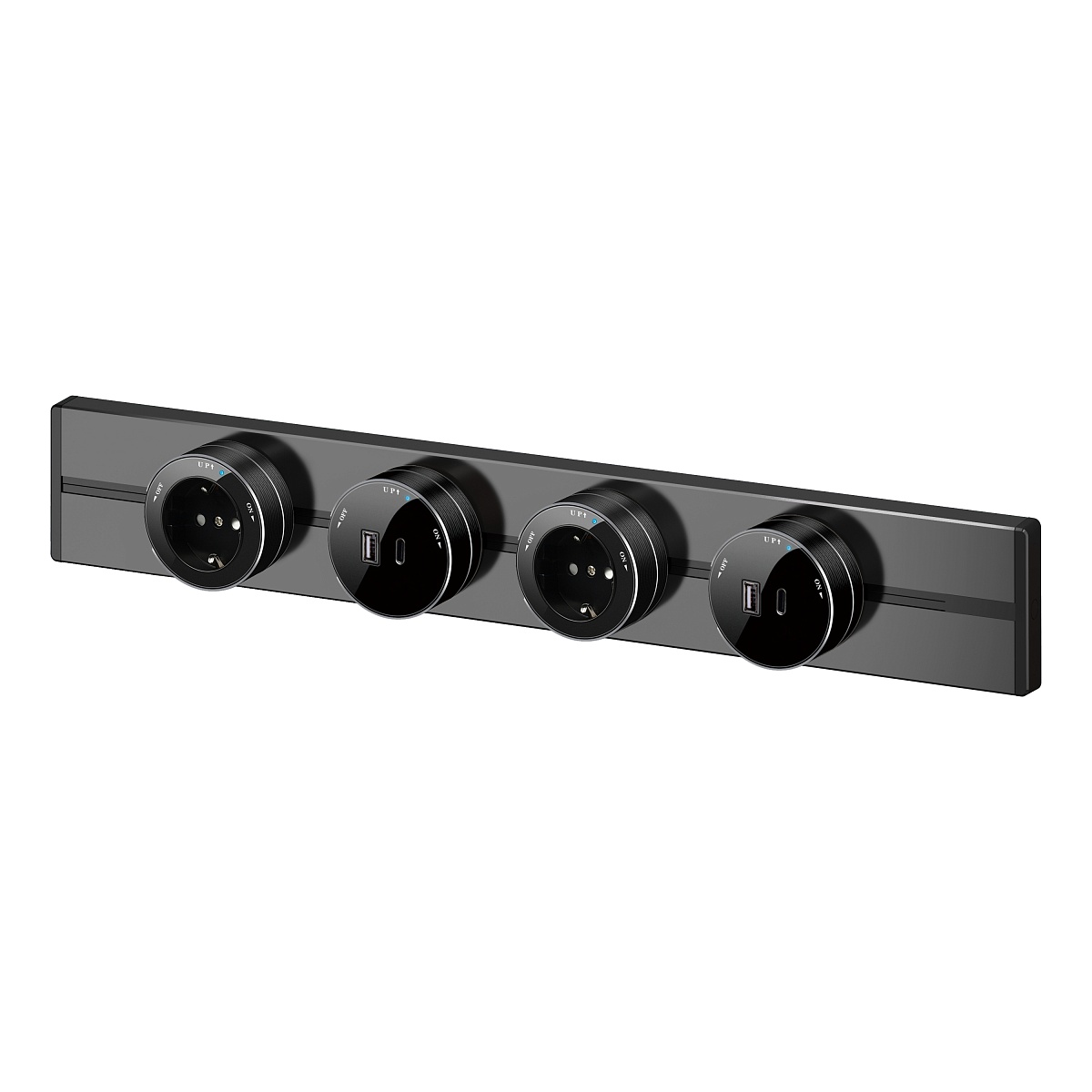 Systeme Electric MultiTrack Антрацит Шина открытой установки трековой системы 200 см
