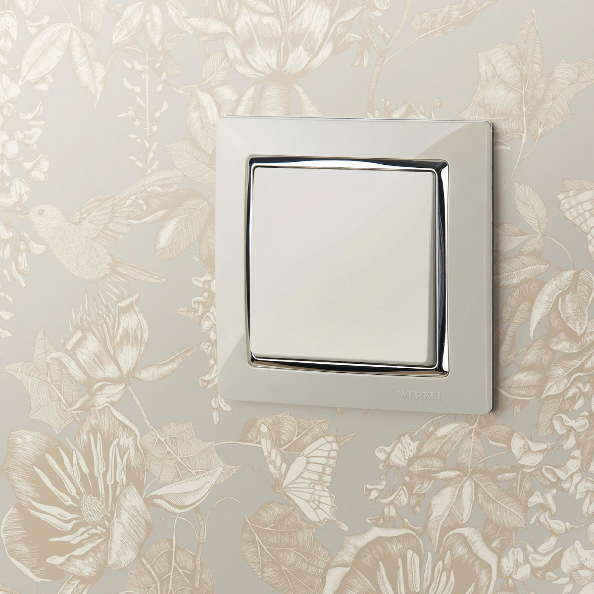 Перекрестный выключатель одноклавишный слоновая кость W1113003