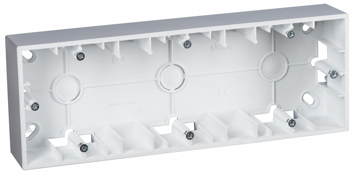 Simon 15 Алюминий Коробка 3-ая для наружного монтажа