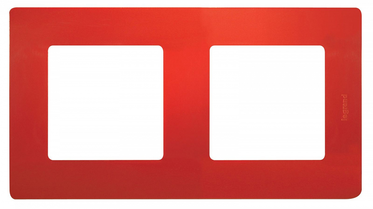 Рамка 2-м Etika красн. Leg 672532