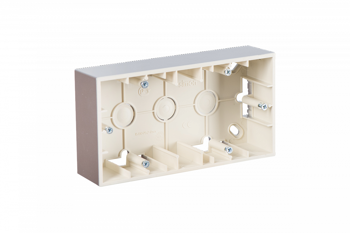 Simon 15 Алюминий Коробка 2-ая для наружного монтажа