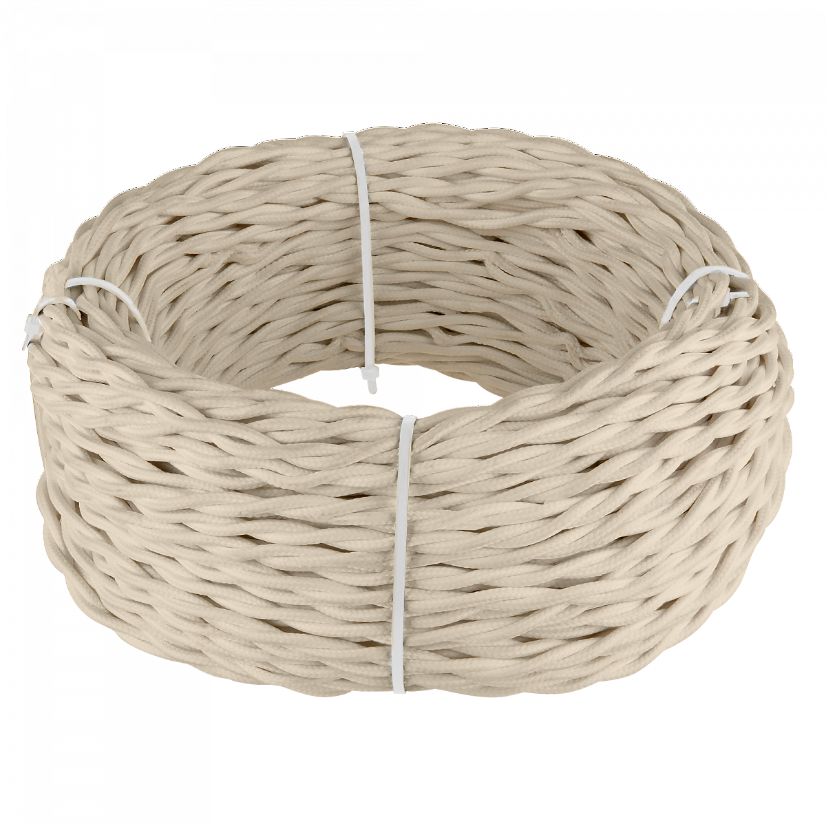 Ретро кабель витой 2х2,5 песочный 20 м (под заказ) Ретро кабель витой  2х2,5  (песочный) 20м